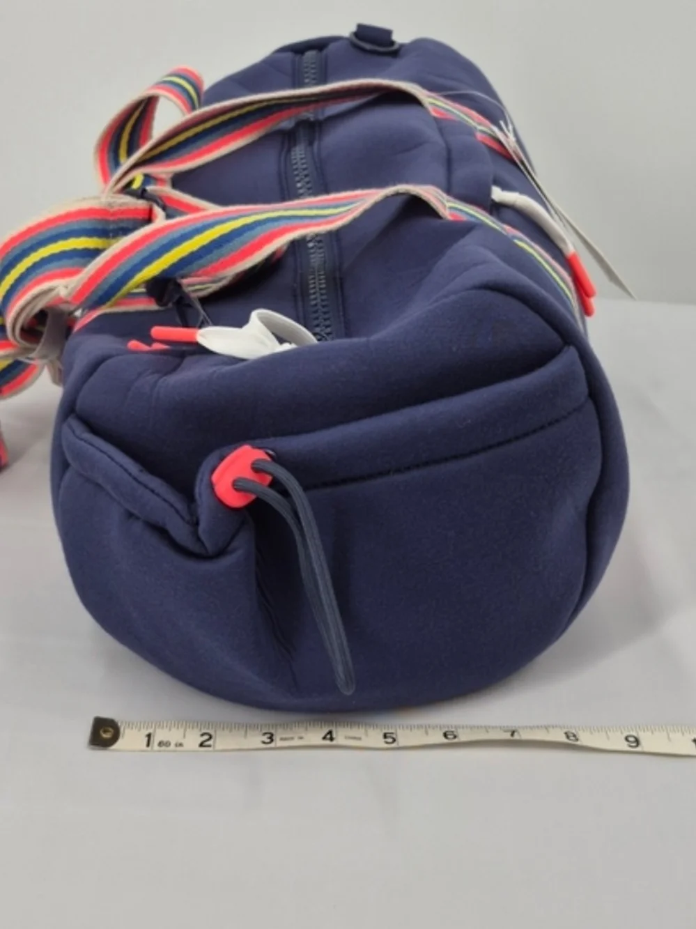 NWT Wildfox Navy Duffle Bag with Rainbow Straps - Picture 4 of 8
